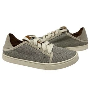 Olukai Pehuea Li Tapa Lace Up Mesh Sneakers Women’s Size 7.5
